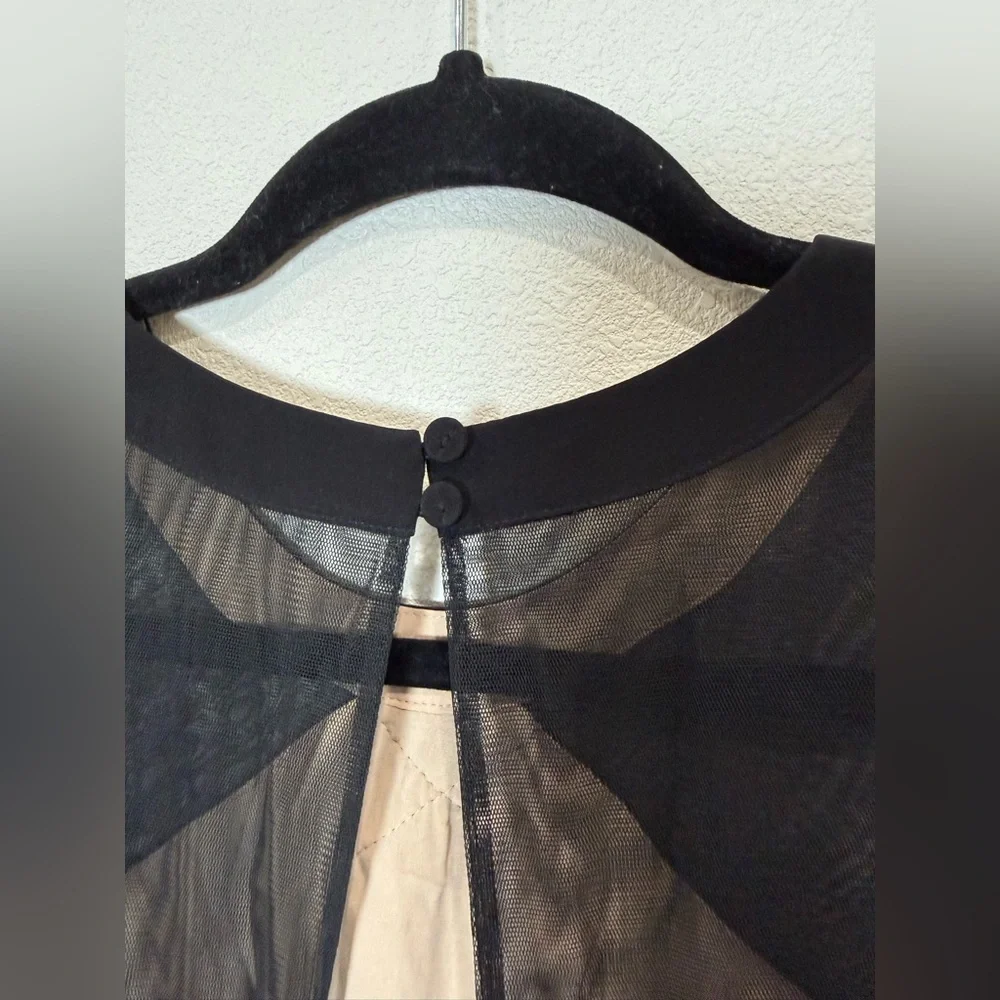 BCBG MAXAZRIA “Joselyn” Black Lace Mesh Cocktail Dress Size 6 NWT $368 - Picture 6 of 15